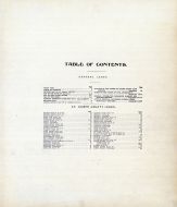 Table of Contents, St. Joseph County 1907